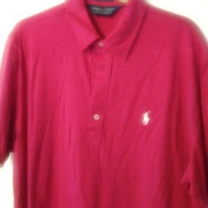 Polo Golf RALPH LAUREN Men's Fuchsia ‘Vintage Lisle’ Shirt, Large